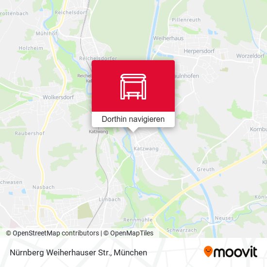 Nürnberg Weiherhauser Str. Karte