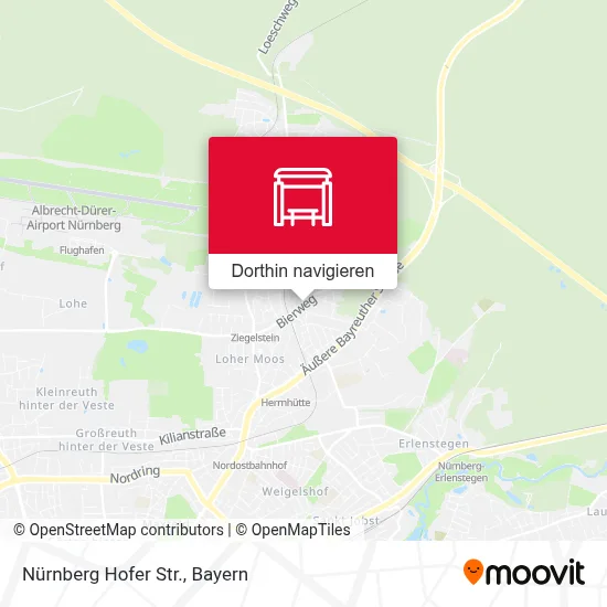Nürnberg Hofer Str. Karte