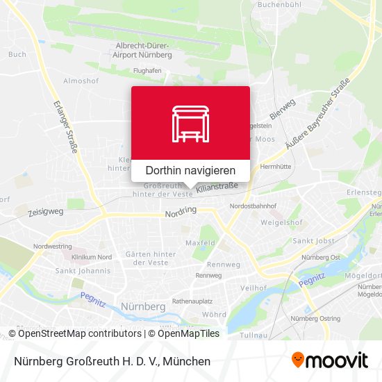 Nürnberg Großreuth H. D. V. Karte