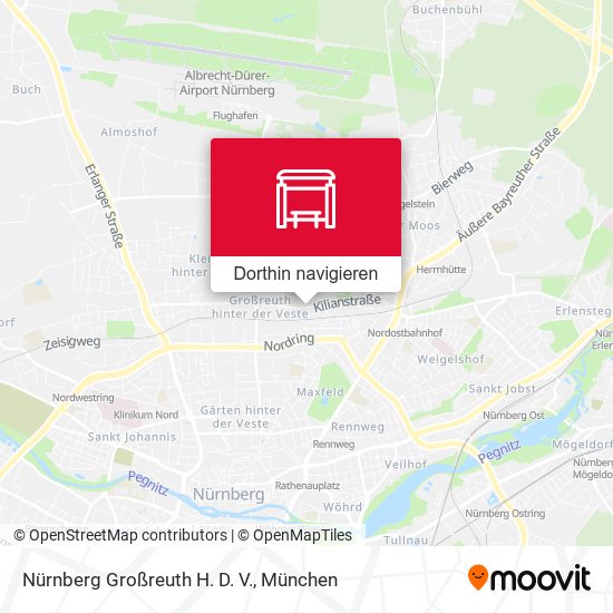 Nürnberg Großreuth H. D. V. Karte