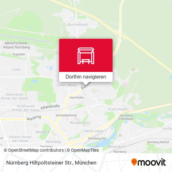 Nürnberg Hiltpoltsteiner Str. Karte