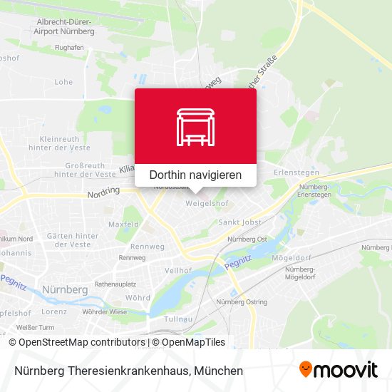 Nürnberg Theresienkrankenhaus Karte
