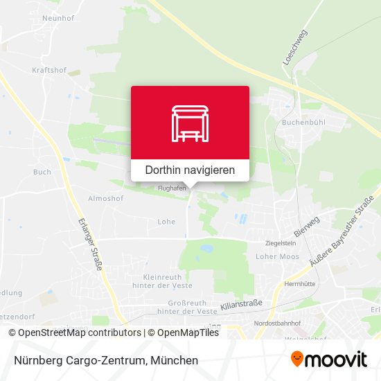 Nürnberg Cargo-Zentrum Karte