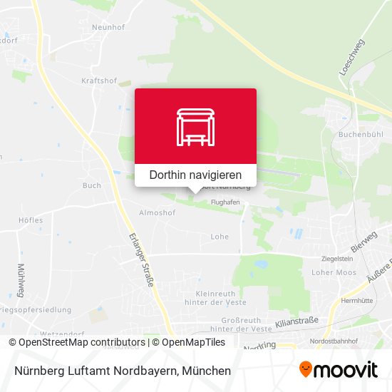 Nürnberg Luftamt Nordbayern Karte