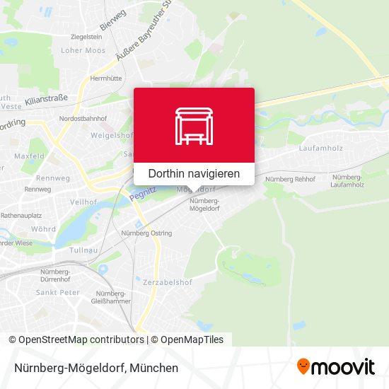 Nürnberg-Mögeldorf Karte