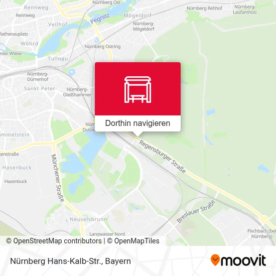 Nürnberg Hans-Kalb-Str. Karte