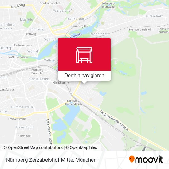 Nürnberg Zerzabelshof Mitte Karte