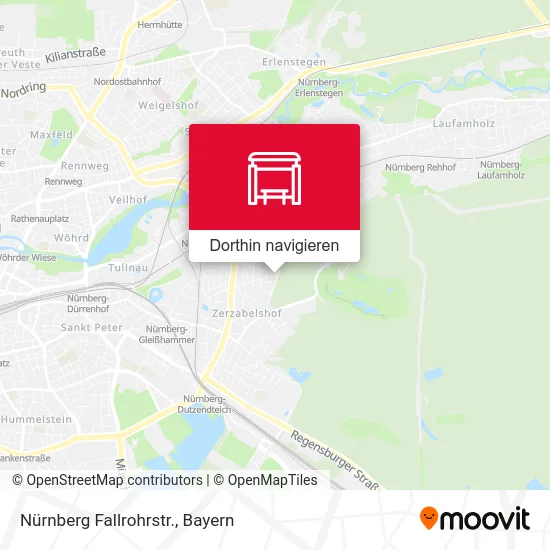 Nürnberg Fallrohrstr. Karte