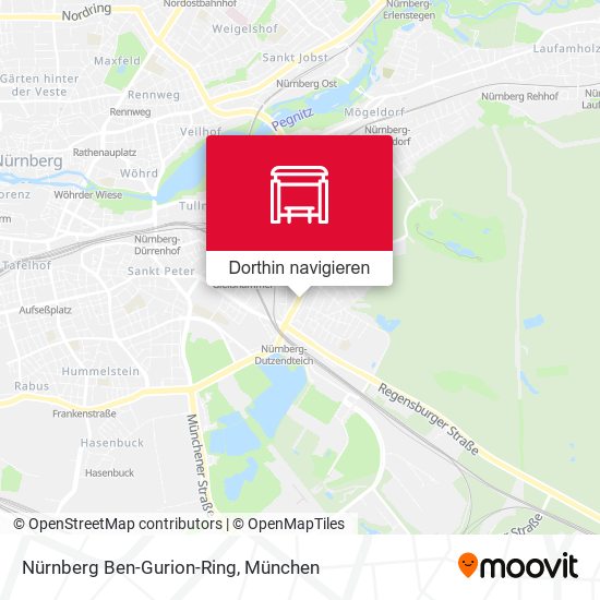 Nürnberg Ben-Gurion-Ring Karte