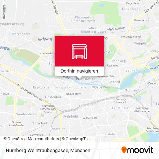 Nürnberg Weintraubengasse Karte