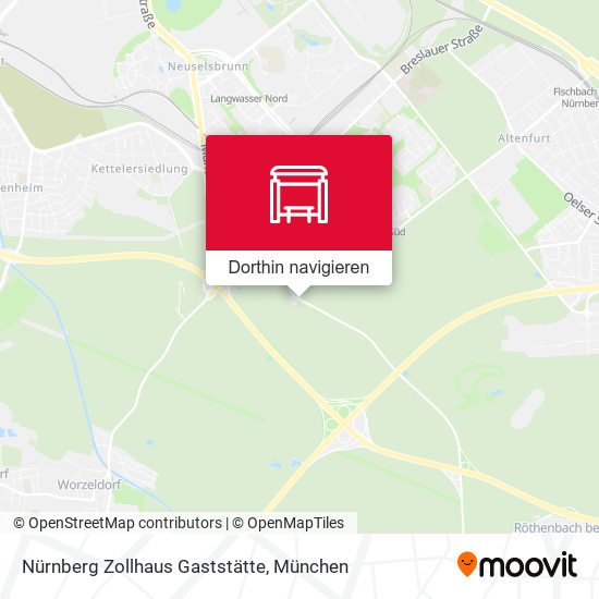 Nürnberg Zollhaus Gaststätte Karte