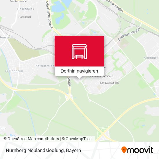 Nürnberg Neulandsiedlung Karte