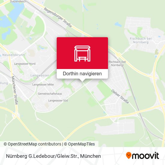 Nürnberg G.Ledebour/Gleiw.Str. Karte