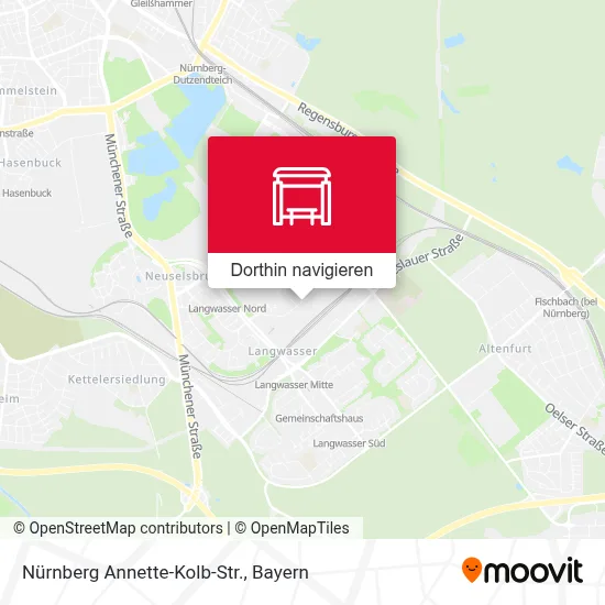 Nürnberg Annette-Kolb-Str. Karte