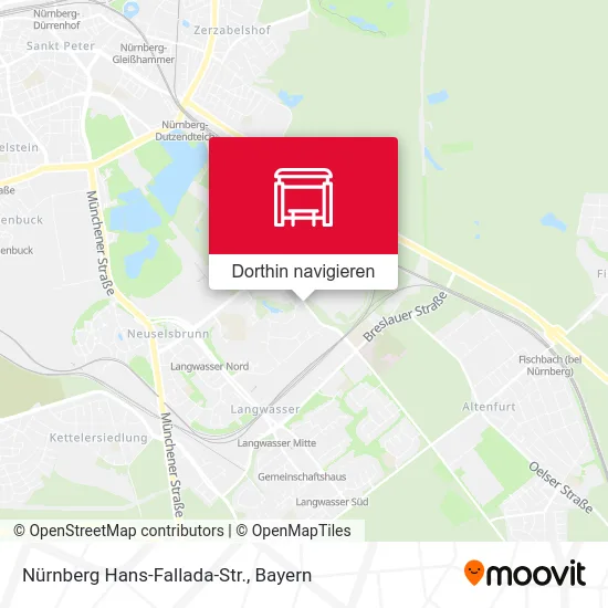 Nürnberg Hans-Fallada-Str. Karte