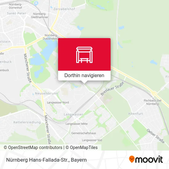 Nürnberg Hans-Fallada-Str. Karte