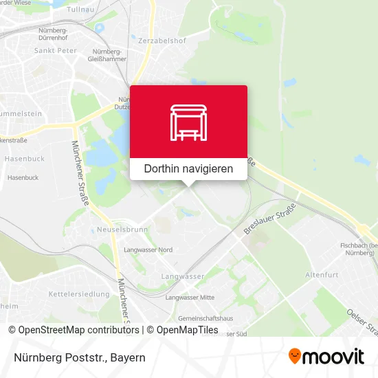 Nürnberg Poststr. Karte