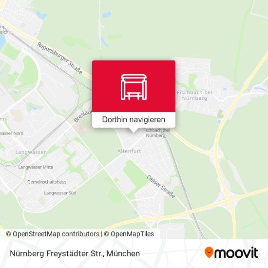 Nürnberg Freystädter Str. Karte
