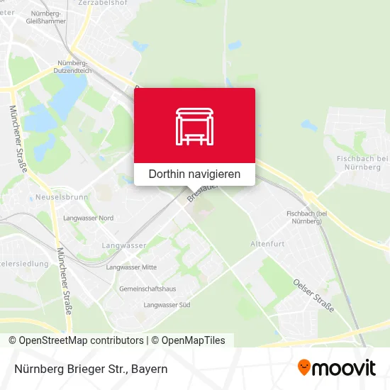 Nürnberg Brieger Str. Karte