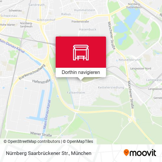 Nürnberg Saarbrückener Str. Karte