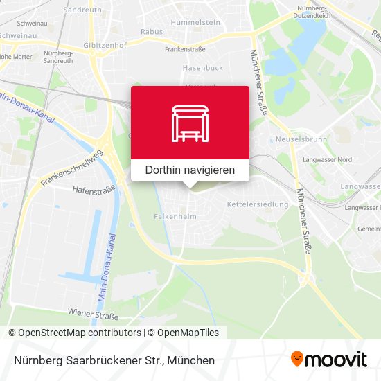 Nürnberg Saarbrückener Str. Karte