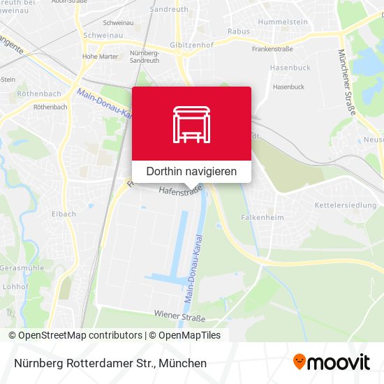 Nürnberg Rotterdamer Str. Karte