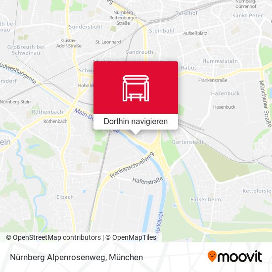 Nürnberg Alpenrosenweg Karte