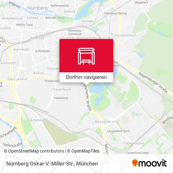 Nürnberg Oskar-V.-Miller-Str. Karte
