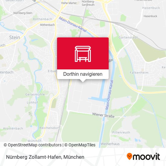 Nürnberg Zollamt-Hafen Karte