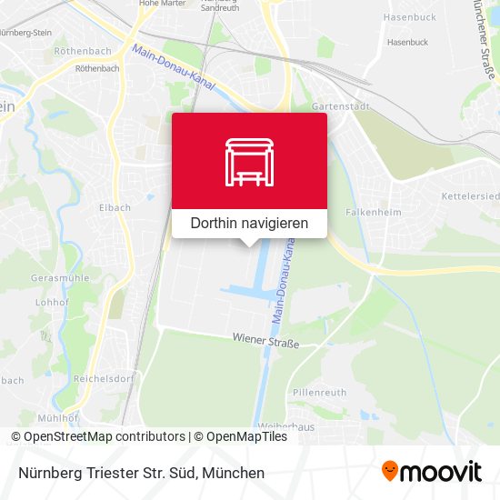 Nürnberg Triester Str. Süd Karte