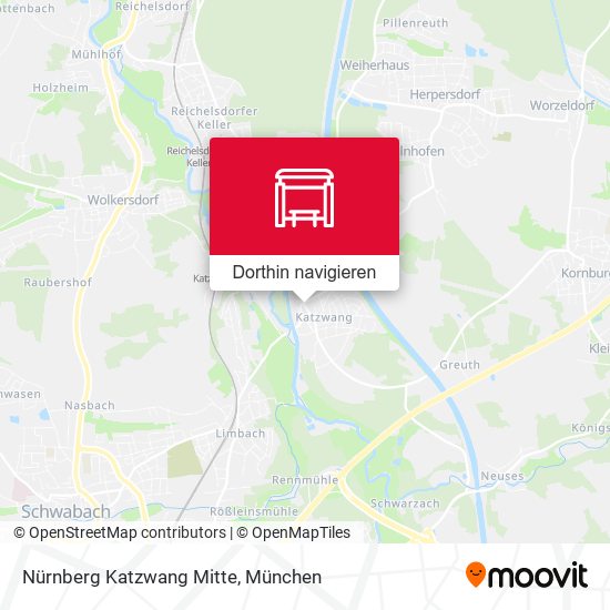 Nürnberg Katzwang Mitte Karte