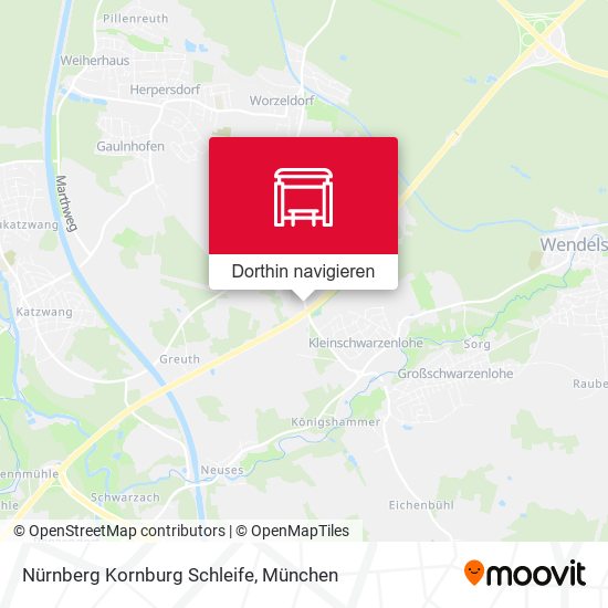 Nürnberg Kornburg Schleife Karte