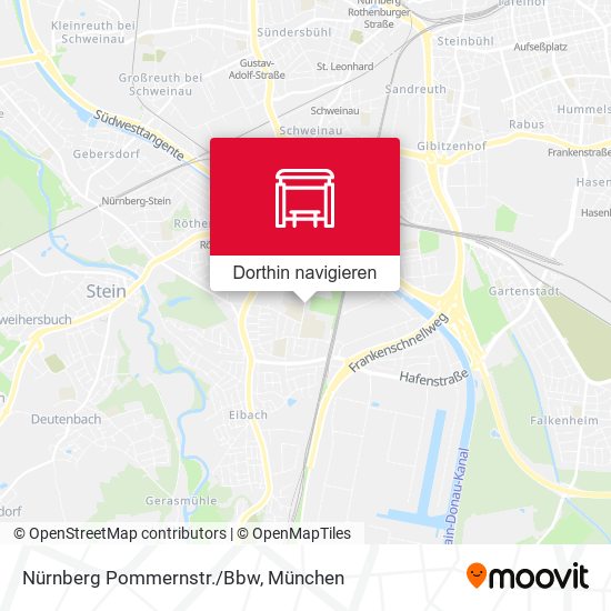 Nürnberg Pommernstr./Bbw Karte