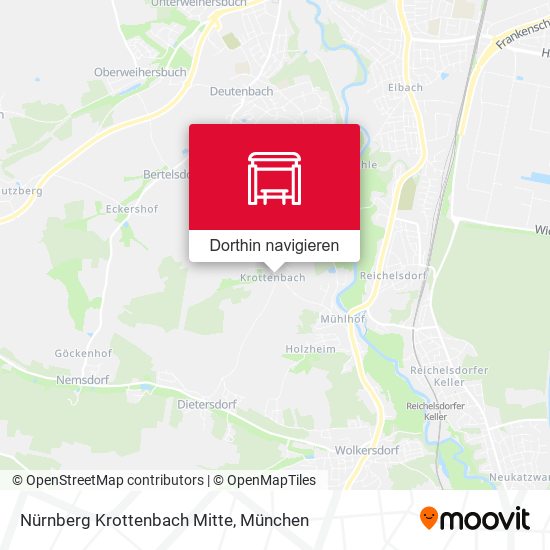 Nürnberg Krottenbach Mitte Karte