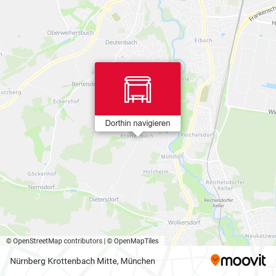 Nürnberg Krottenbach Mitte Karte