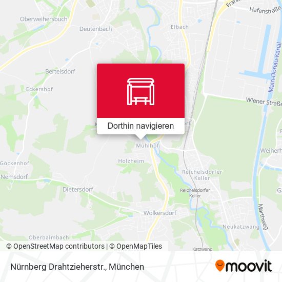 Nürnberg Drahtzieherstr. Karte