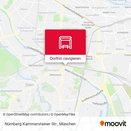 Nürnberg Kammersteiner Str. Karte