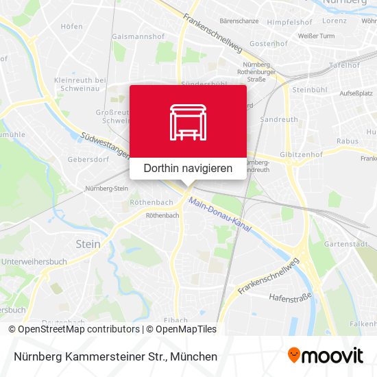 Nürnberg Kammersteiner Str. Karte