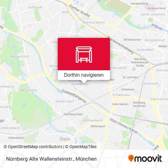 Nürnberg Alte Wallensteinstr. Karte