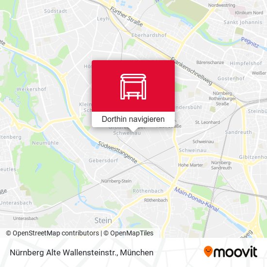 Nürnberg Alte Wallensteinstr. Karte