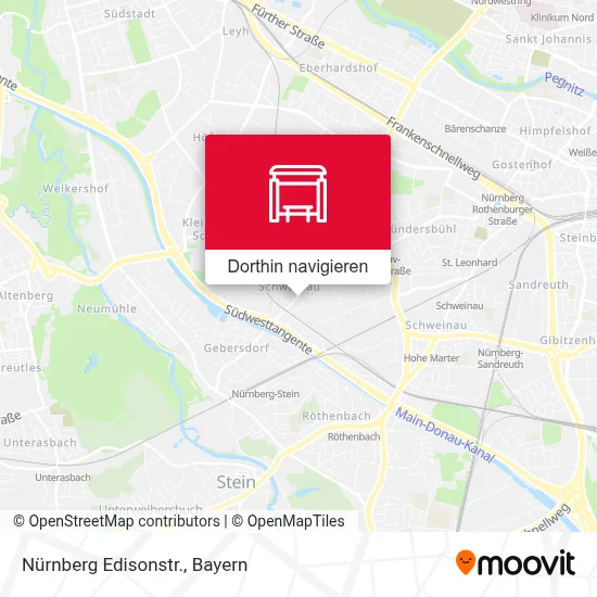 Nürnberg Edisonstr. Karte