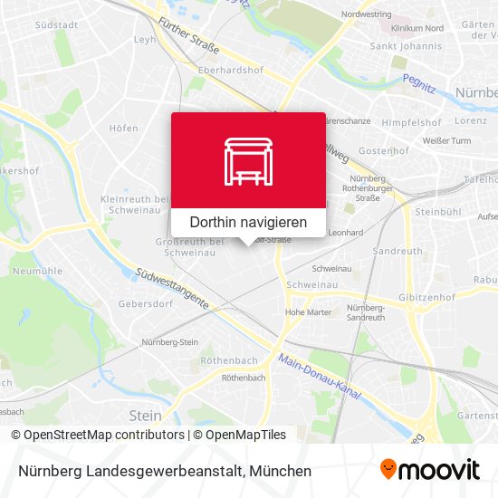 Nürnberg Landesgewerbeanstalt Karte
