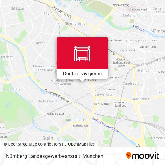 Nürnberg Landesgewerbeanstalt Karte