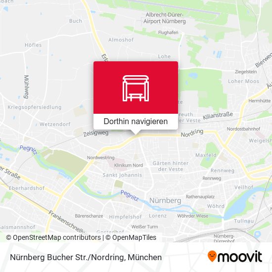 Nürnberg Bucher Str./Nordring Karte