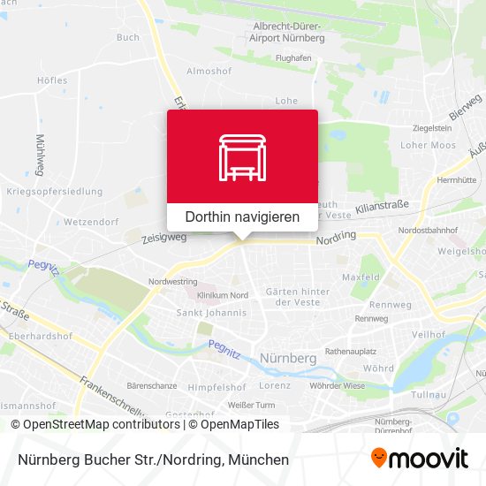 Nürnberg Bucher Str./Nordring Karte