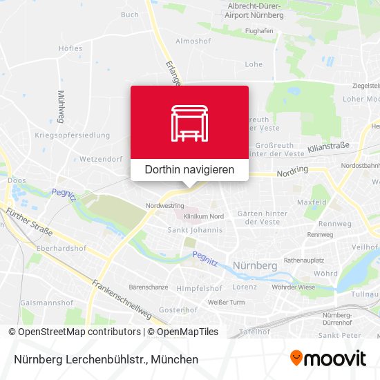 Nürnberg Lerchenbühlstr. Karte