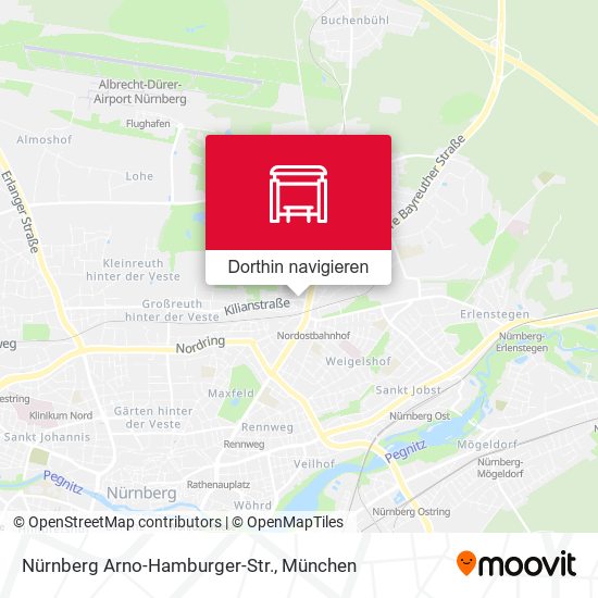 Nürnberg Arno-Hamburger-Str. Karte
