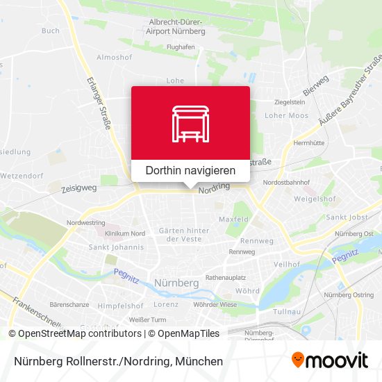 Nürnberg Rollnerstr./Nordring Karte