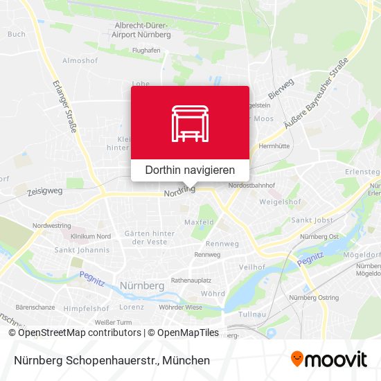 Nürnberg Schopenhauerstr. Karte