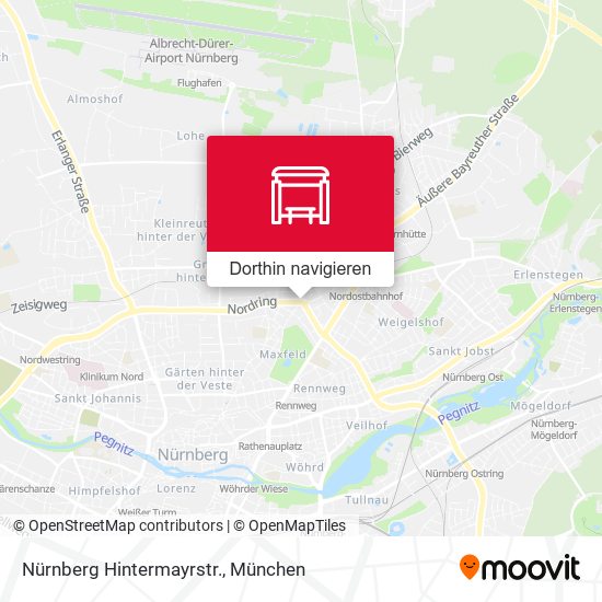 Nürnberg Hintermayrstr. Karte